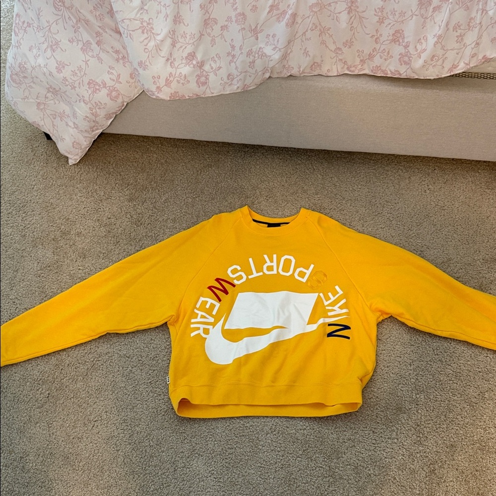 Nike Men's Vibrant Yellow Crewneck Sweater